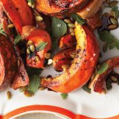 Roasted Squash with Pumpkin Seeds and Mint