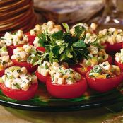 Lemony Chicken Salad in Tomato Shells