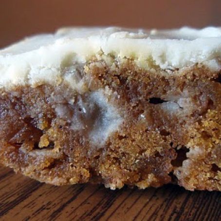 Snow Covered Pumpkin Bars
