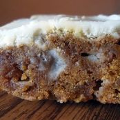 Snow Covered Pumpkin Bars
