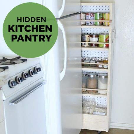 Secret Shelf Is Perfect For Kitchens With Zero Storage