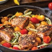 MEDITERRANEAN PAN ROASTED SALMON