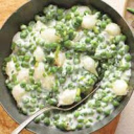 Creamed Baby Peas & Pearl Onions