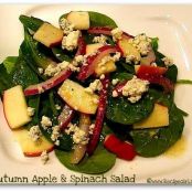 Autumn Apple and Spinach Salad