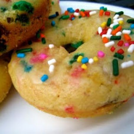 Cake Batter Doughnuts