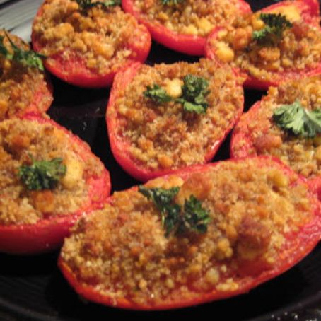 GORGONZOLA STUFFED ROMA TOMATOES