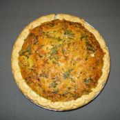 Crab and Spinach Quiche