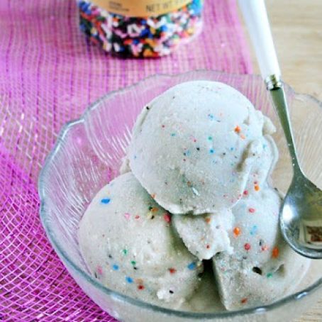 Cake Batter Ice Cream - healthy