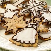 Chocolate Mini Chip Holiday Cut Out cookies