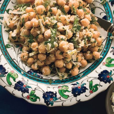 Chickpea Salad with Lemon, Parmesan, and Fresh Herbs