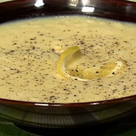 Michael and Angel Symon's Egg and Lemon Soup