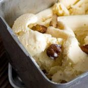 Pecan Peach Ice Cream