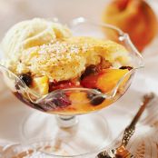 Peach-a-Berry Cobbler