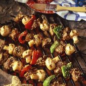 Grilled Teriyaki Steak Skewers