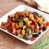 BALSAMIC ROSEMARY ROASTED VEGETABLES (VEGAN, GRAIN-FREE)