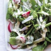 Arugula Salad With Green Beans and Radishes Recipe | Real Simple Recipes