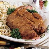 Chuck Roast With Homemade Noodles