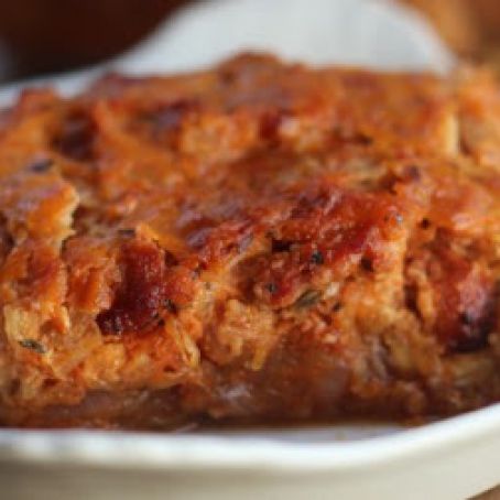 Almost 5 Ingredient Pizza Spaghetti Pie