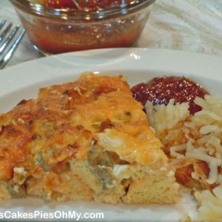 Baked Sausage & Cheese Omelet