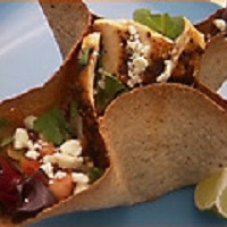 Adobo Grilled Chicken Salad in a Tortilla Bowl