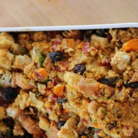 Dressing with Brussels Sprouts and Butternut Squash