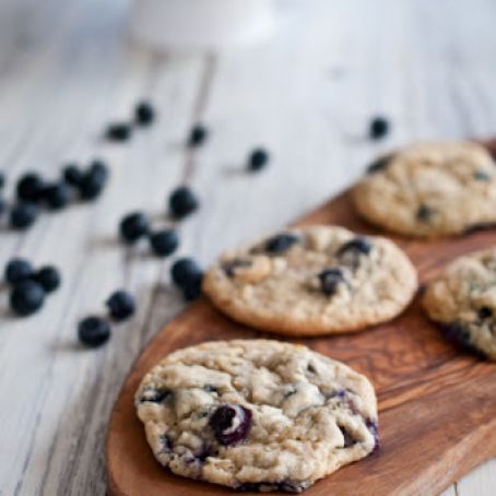 Chewy Lemon Blueberry Cookies