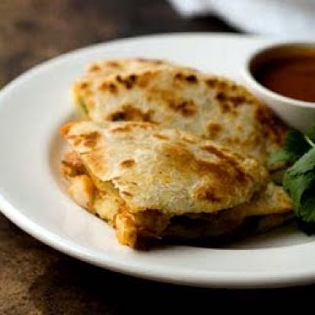 Ancho Chile Shrimp Quesadilla