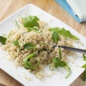 Quinoa Salad and Miso Broccoli