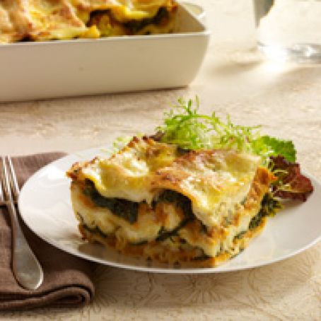 Pumpkin Lasagna with Ricotta and Swiss Chard