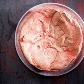 Flourless Pistachio Cake with Strawberry Meringue