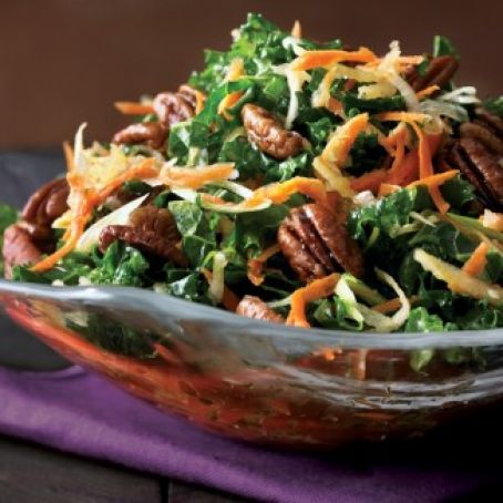 Raw Kale Salad with Root Vegetables