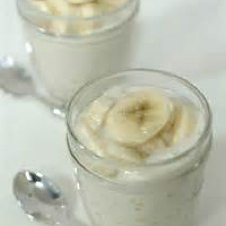 Banana tapioca pudding