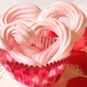 Strawberry Heart Meringues