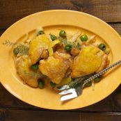 ESTOFADO DE POLLO CRUJIENTE CON ACEITUNAS