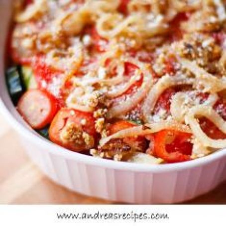 ZUCCHINI AND TOMATO GRATIN