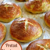 Pretzel Hamburger Buns