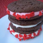 Sandwich Cookies w/ Cream Cheese Frosting
