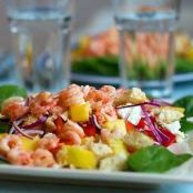 Couscoussallad med chiliräkor