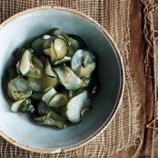 CUCUMBERS w/WASABI & RICE VINEGAR