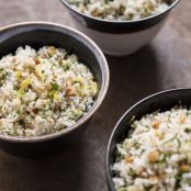 Lemon and Herb Pilaf with Hazelnuts