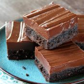 Fudge Iced Brownies