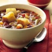 Minestrone with Garlic Croutons