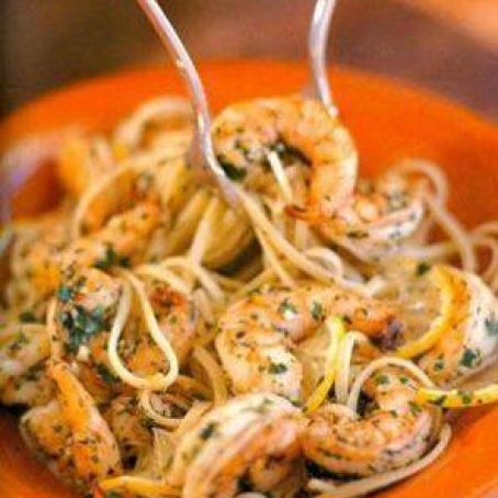 Shrimp Scampi and Linguini