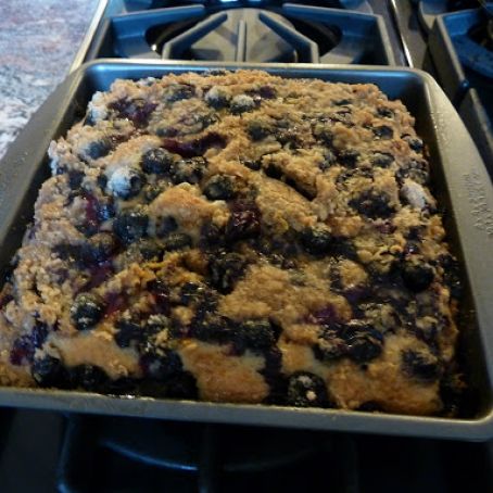 Blueberry coffee cake