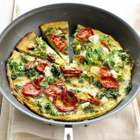 Kale Goat Cheese Frittata