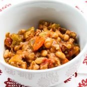 Slow Cooker Buffalo Chicken Chili