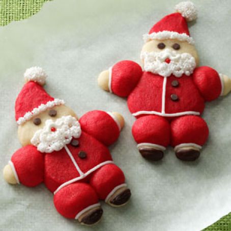 Roly-Poly Santa Cookies