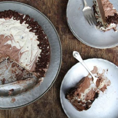 Easiest Chocolate Meringue Ice Cream Cake