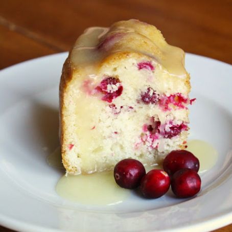 Cranberry Cake/Hot Butter Sauce