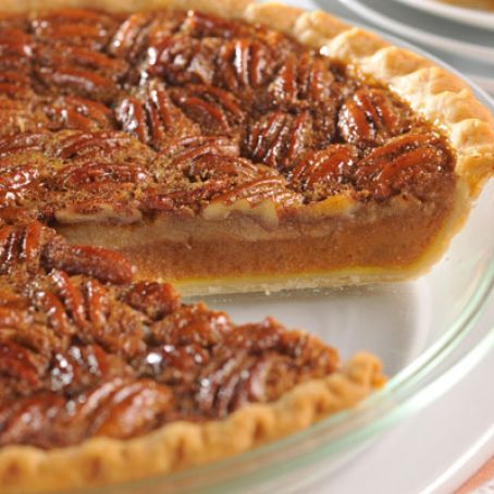Pumpkin Pecan Pie
